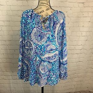 Lilly Pulitzer Willa Top Bandana Print size large